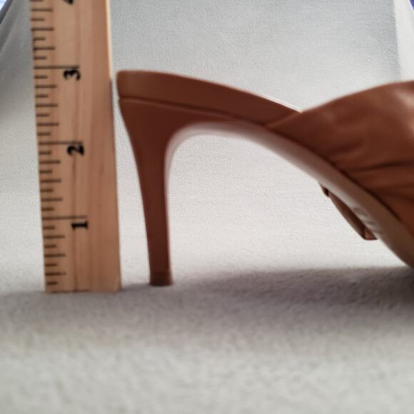 Schutz Willow Sandal Heels in Miele Size 7 SCHU-WZ1366 Brown Twist‎ Knot - Picture 10 of 11